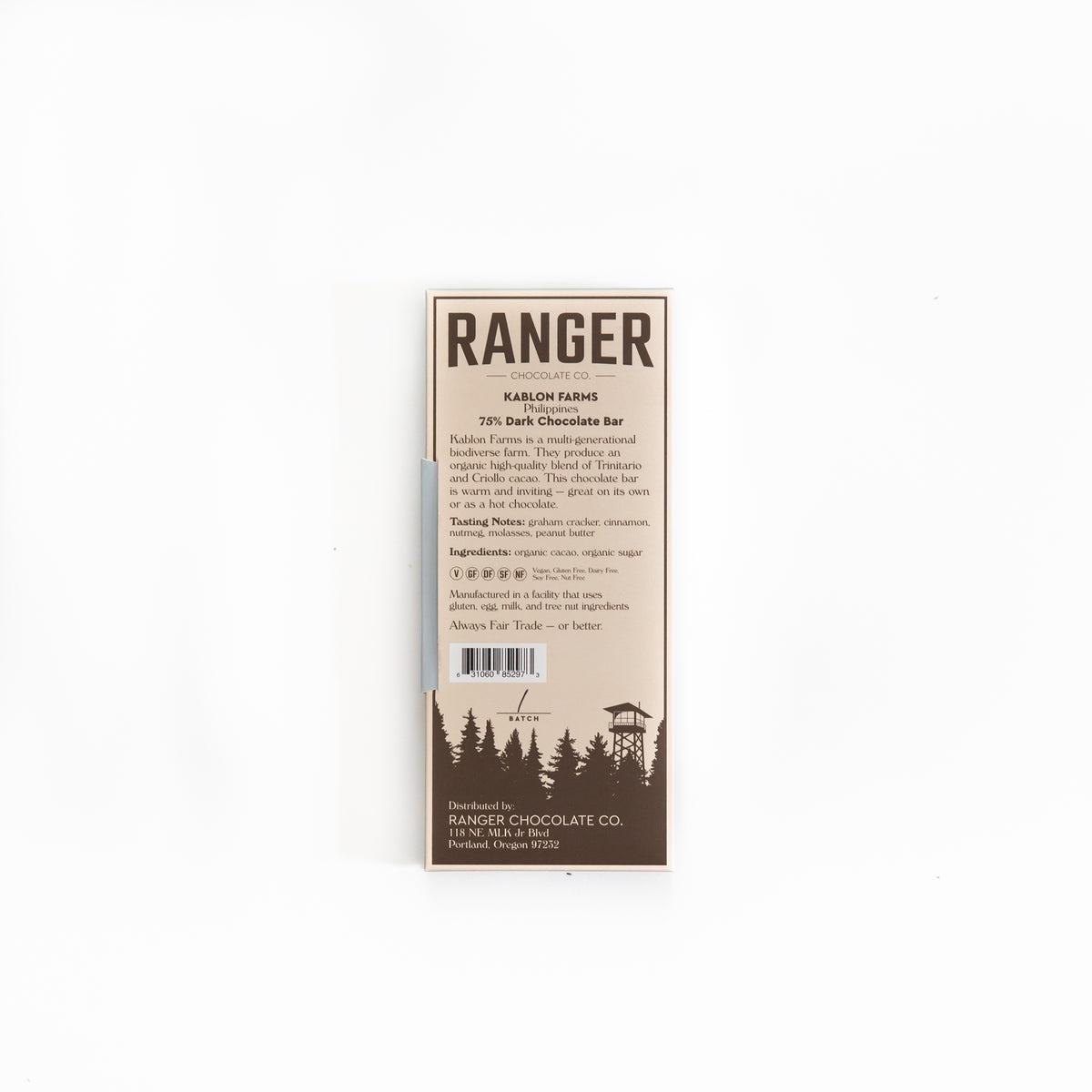Kablon, Philippines, 75% Dark Chocolate Bar (Single-origin)