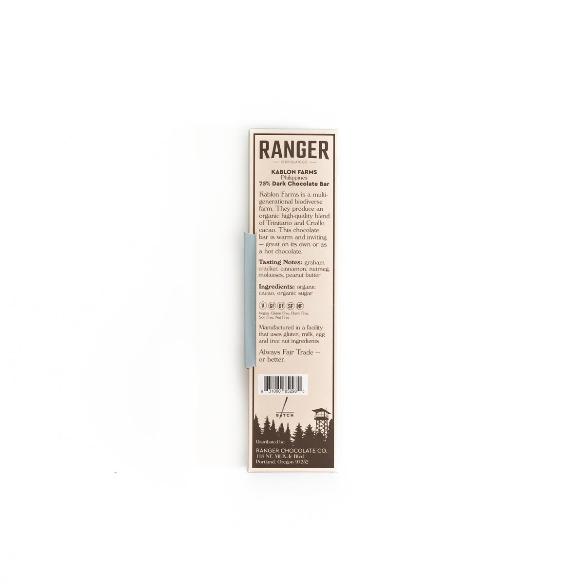 Kablon, Philippines, 75% Dark Chocolate Bar (Single-origin)